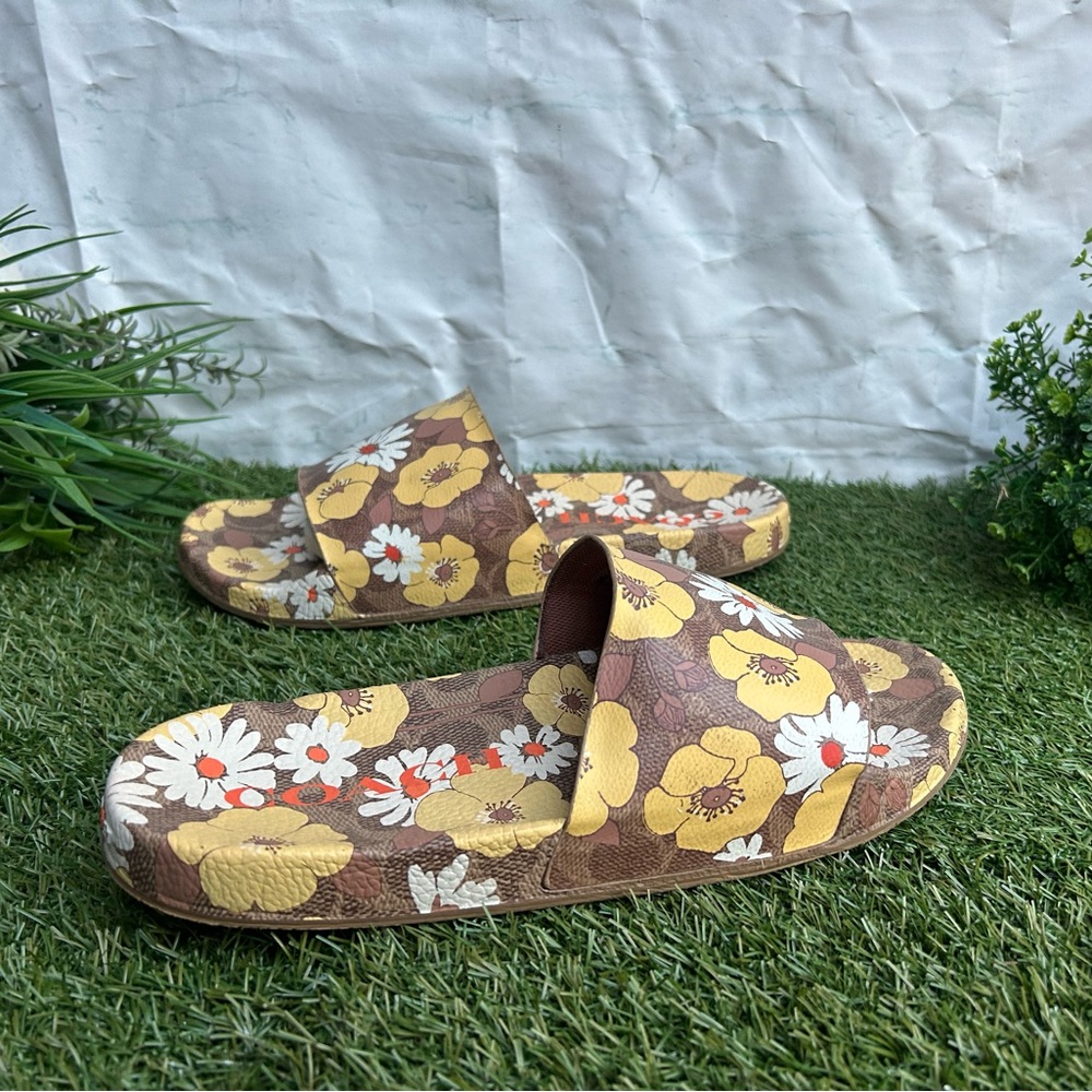 COACH 
Udele Sig Floral Sport Slide
Women size 10 NEW
$95.00
Color: Beige - Picture 15 of 16